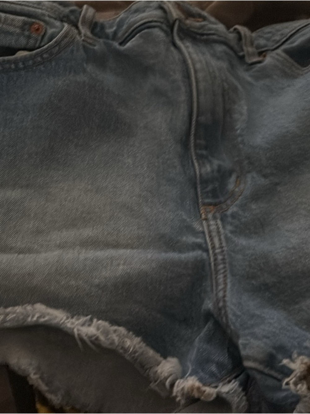 Women’s  Blue Distressed Denim shorts